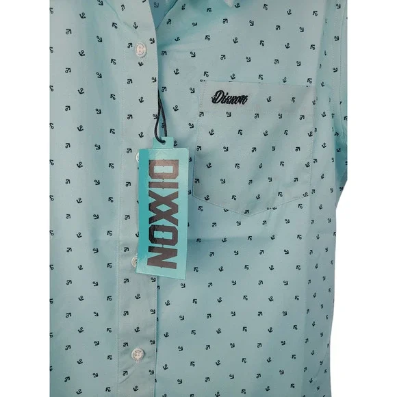 DIXXON FLANNEL WOMENS "THE AVERY" VACATION PARTY SHIRT Size Large NWT - Picture 3 of 9